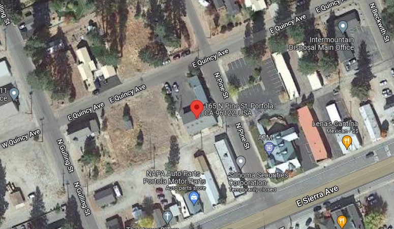 165 N Pine St,Portola,CA,96122,US Addison,CA